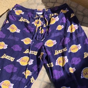 Men’s Lakers themed pajama pants
